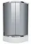 Душова кабіна Eger Csardas 95x95 на середньому піддоні 599-512, тонований, хром - мініатюра 1