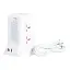 Сетевой фильтр-удлинитель Yiwu HP-5-3MF TOWER B22 4,8 м 6 розеток 3USB+1PD и LED-лампа белый  - миниатюра 4