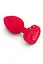 Анальна пробка B-Vibe Vibrating Heart M/L 10.5 см (червоний) - мініатюра 1