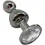 Металева анальна пробка Wooomy Lollypop Double Ball Metal Plug M діаметр 3.1 см довжина 9.4 см - мініатюра 1