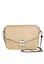 Жіноча шкіряна сумочка Yoko бежева флотар - мініатюра 2