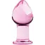 Анальна пробка Gildo Pink Glass Buttplug скло No. 27 рожева - мініатюра 1