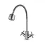 Смеситель для кухни Lidz Wind 13R-SFS U- образный гибкий букса керамическая Нержавеющая сталь - миниатюра 1