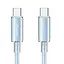 Дата кабель USAMS US-SJ660 Type-C to Type-C PD100W Cloud Series (1.2m) Blue - мініатюра 1