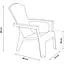 Стілець садовий пластиковий Bica Maryland білий - мініатюра 5
