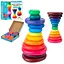 Дерев'яна іграшка Балансир MD 1935 кільця-камені, 12 штук - мініатюра 1