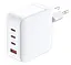 Зарядний пристрій мережевий D-Link DCF-141 140Вт GaN 3хUSB-С, 1xUSB-A, білий - мініатюра 1