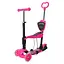 Дитячий триколісний самокат JR 3-026-K з батьківською ручкою Рожевий - мініатюра 1