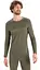 Термокофта Icebreaker 200 Oasis LS Crewe Ski Stripes Men Loden Heather XL (1052-IB0 A56 HU069 XL) - мініатюра 2