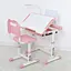 Дитяча Парта M 5068-8-2 зі стільцем, рожевий, підставка для книги - мініатюра 2