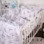 Комплект постельного белья MirSon Бязь 20-0040 Cute white zebra 160x220 см белый (2200010272147) - миниатюра 1