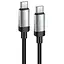 Дата кабель Hoco X117 Star Type-C to Type-C 60W (1m) Black - мініатюра 1