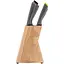 Tefal Набір ножів Fresh Kitchen, дерев'яна колода, 5шт, нержавіюча сталь, пластик, дерево, чорний - мініатюра 3