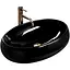 Умивальник Rea Melania black накладний чорний REA-U0470, Чорний - мініатюра 1