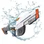Водный акумуляторний автомат Water Gun 2307 (650ml) with lithium battery White - мініатюра 6