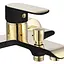 Смеситель для ванны Rea Bloom настенный с изливом black/gold REA-B9939 Черный - миниатюра 3