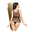 Боди Penthouse Enjoy The Moment Black крупная сетка плотная вставка под грудью XL - миниатюра 2