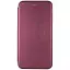 Чехол книжка Samsung А750 эко-кожа Premium Case для смартфона Бордовый - миниатюра 2