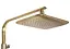 Душова система Rea Tom brushed gold з термостатом REA-P5004, Золотий - мініатюра 2
