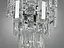 Класичне бра з кришталю на 2 лампи, колір хром - мініатюра 3