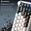 Клавиатура беспроводная игровая механическая GamePro MK-210-W Pro White-Black QLAB Orange Switches Hot-Swap - миниатюра 6