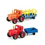 Дитячий набір іграшкових металопластикових тракторів Синій трактор Помаранчевий/Червоний - мініатюра 1