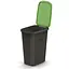 Баки для сортування сміття Prosperplast Keden Compacta Q Plus, комплект 3x35 л, чорний, кришка синя, зелена, жовта - мініатюра 2