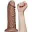 Вибратор Lovetoy Realistic Chubby Dildo 10.5'' 26.6 см коричневый - миниатюра 3
