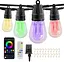 Уличные гирлянды Voneta, 49 футов, 20 лампочек RGB для патио с пультом дистанционного управления и приложением - миниатюра 1