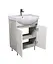 Тумба Мойдодир Nice Loft 60 з умивальником Proxy 60 бетон з білим Білий - мініатюра 2