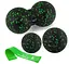 Набір для масажу та йоги PowerPlay PP_4092 EPP (Комплект з 3 штук) Green + гумка 5,5 кг (PP_4092_Green) - мініатюра 1