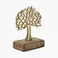 Декор алюминиевый MBM HOME Дерево на подставке золотой 100х50х135 мм (DH-ST-39 S GOLD) - миниатюра 3