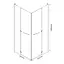 Душова кабіна Eger Rubik 90x90 без піддону 599-333/1, прозорий, хром - мініатюра 3