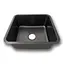 Кухонная мойка из нержавеющей стали черная 45 см под столешницу Nett NB-4643, Черный - миниатюра 2