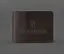 Универсальная кожаная обложка для удостоверения темно-коричневая - миниатюра 1