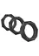 Набір ерекційних кілець Hidden Desire Heavy C-Ring Set 3 шт (чорний) - мініатюра 11