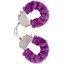 Наручники Toy Joy Furry Fun Cuffs 28 см бузковий - мініатюра 1