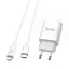 Зарядное быстрое Hoco C71a 18W PD rapid charger с кабелем lightning - type-С - миниатюра 1