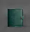 Кожаная обложка-портмоне для удостоверения офицера 11.0 зеленая - миниатюра 1