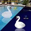 Плаваючі ліхтарі для басейну Лебідь, Поодинокі водонепроникні сонячні надувні ліхтарі для басейну - мініатюра 2