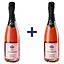 Вино ігристе Comte de Chamberi Rose рожеве сухе 10,5% 1.5 л (2 шт. х 0.75 л) - мініатюра 1