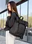Жіночий рюкзак рол Sambag RollTop Milton чорний тканинний 41 х 30 х 16 см (24211065) - мініатюра 4