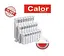 Радиатор алюминиевый Calor CO-350/80 10 секций 30412 - миниатюра 5