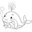 Роспись по холсту "Веселый кит" 15075-AC 25х30 см - миниатюра 2