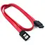 Кабель Sata Red 50 см ExtraDigital с защелками (KBD1659) - миниатюра 1