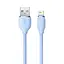 Кабель Baseus Jelly Liquid Silica Gel Fast Charging Data Cable USB to iP 2.4A 2m Blue - мініатюра 5