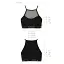 Спортивный топ с прозрачной вставкой Passion PS006 TOP black L - миниатюра 3