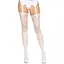Панчохи Leg Avenue Daisy Dot Fishnet Stockings One Size White - мініатюра 1