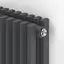 Радіатор дизайнерський Ideale Giulia 12 8/1800/224 антрацит, Антрацит - мініатюра 3