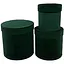 Набір подарункових коробок UFO W2907 Velvet green круглі 3 шт. (W2907 Набор 3 шт VELVET GREEN кр) - мініатюра 1